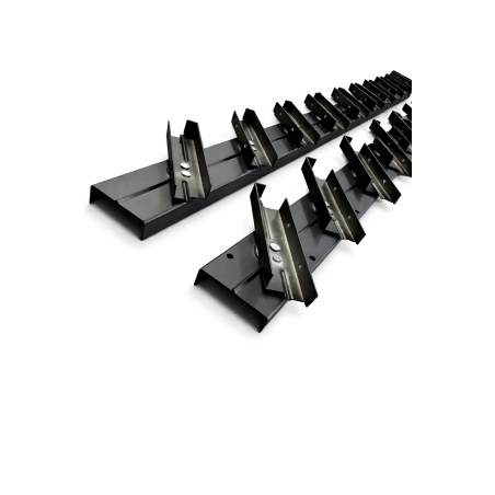 Aluminiowy mechanizm żaluzji ogrodowych - komplet czarny 108 cm