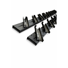 Aluminiowy mechanizm żaluzji ogrodowych - komplet czarny 63,5 cm