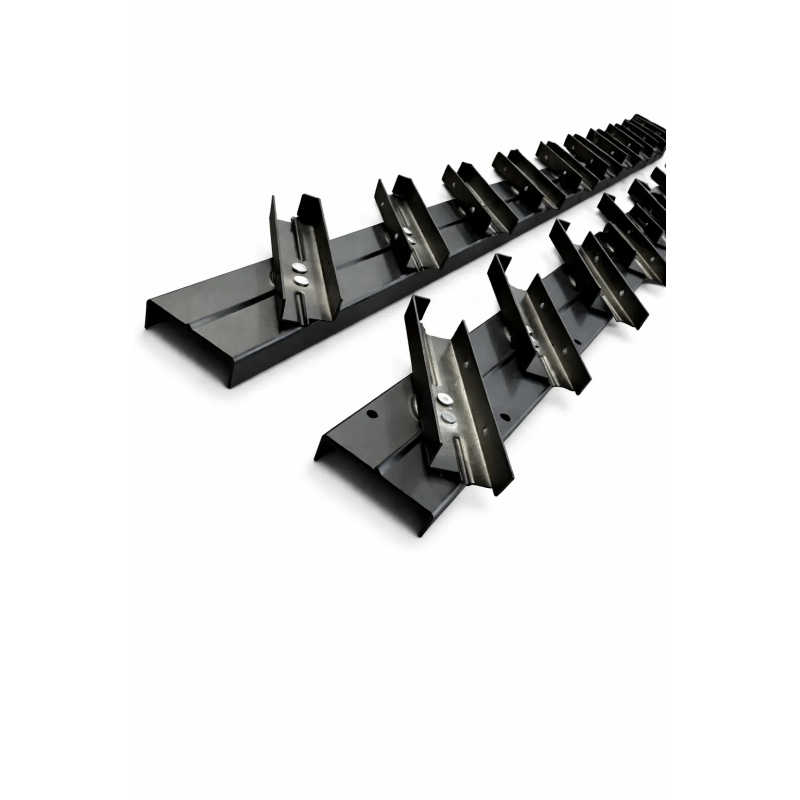 Aluminiowy mechanizm żaluzji ogrodowych - komplet czarny 63,5 cm