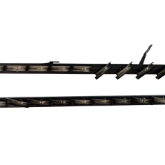 Aluminiowy mechanizm żaluzji ogrodowych - komplet czarny 107,60 cm