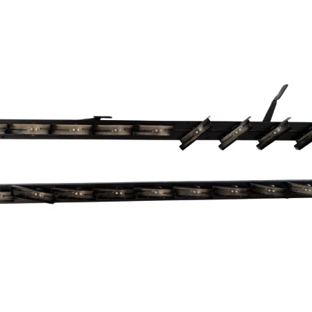Aluminiowy mechanizm żaluzji ogrodowych - komplet czarny 107,60 cm