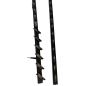Aluminiowy mechanizm żaluzji ogrodowych - komplet czarny 107,60 cm