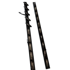 Aluminiowy mechanizm żaluzji ogrodowych - komplet czarny 89,80 cm