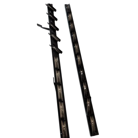 Aluminiowy mechanizm żaluzji ogrodowych - komplet czarny 89,80 cm