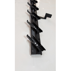 Metalowy mechanizm żaluzji ogrodowych - komplet czarny 89,60 cm