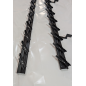 Metalowy mechanizm żaluzji ogrodowych - komplet czarny 89,60 cm