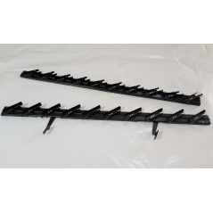 Metalowy mechanizm żaluzji ogrodowych - komplet czarny 89,60 cm