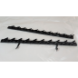 Metalowy mechanizm żaluzji ogrodowych - komplet czarny 89,60 cm