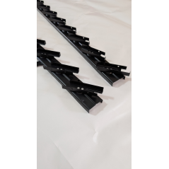 Metalowy mechanizm żaluzji ogrodowych - komplet czarny 89,60 cm