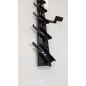 Metalowy mechanizm żaluzji ogrodowych - komplet czarny 107 cm