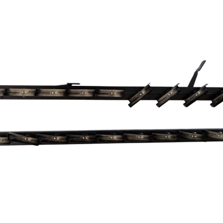 Aluminiowy mechanizm żaluzji ogrodowych - komplet czarny 108 cm