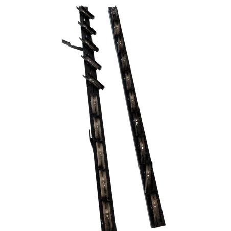 Aluminiowy mechanizm żaluzji ogrodowych - komplet czarny 90,20 cm