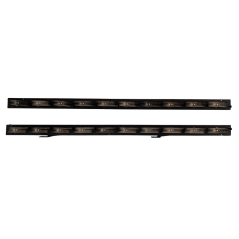 Aluminiowy mechanizm żaluzji ogrodowych - komplet czarny 90,20 cm