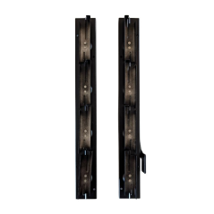 Aluminiowy mechanizm żaluzji ogrodowych - komplet czarny 36,80 cm